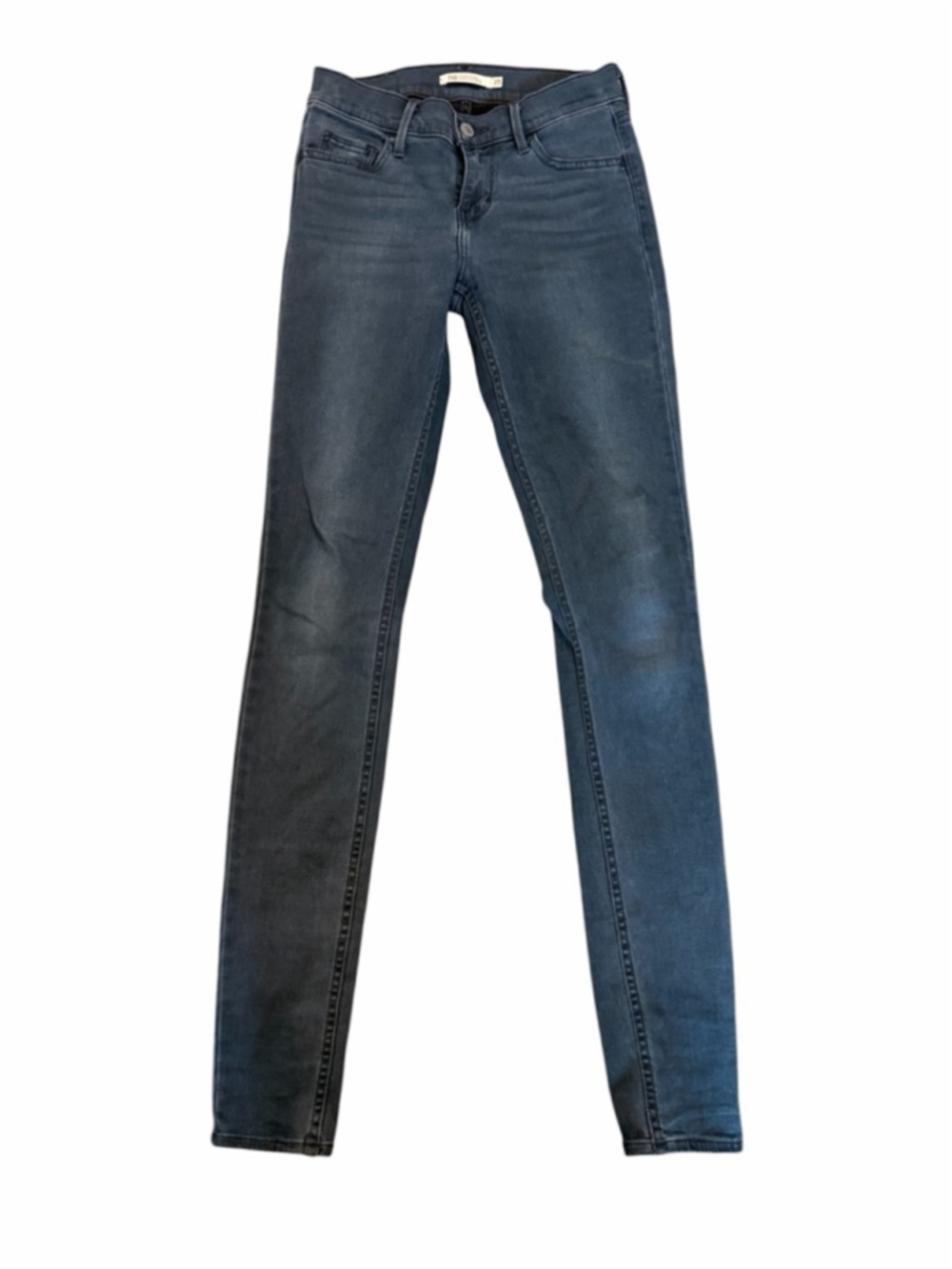 Levi's 710 Super Skinny Jeans Size 25 Blue Stretch Denim Mid Rise Slim